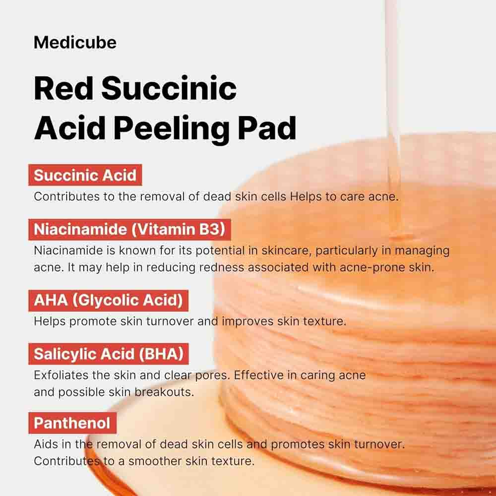 Medicube Red Succinic Acid Peeling Pad 155g