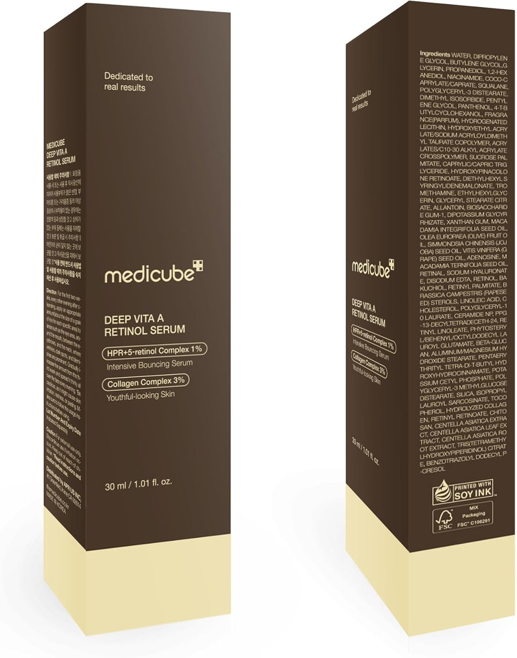 medicube Deep Reviving Bakuchiol Retinol Facial Serum 30ml - Anti-Aging 4th Gen Retinol & Bakuchiol
