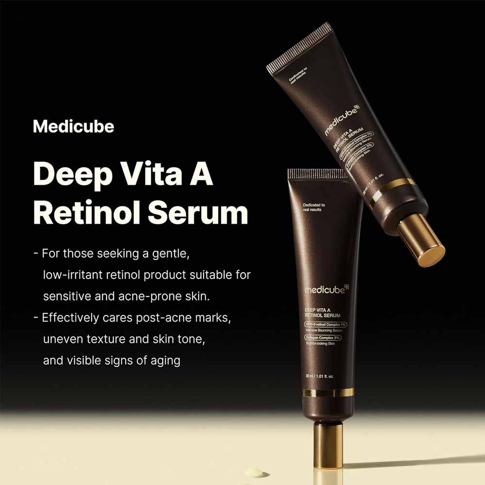 medicube Deep Reviving Bakuchiol Retinol Facial Serum 30ml - Anti-Aging 4th Gen Retinol & Bakuchiol