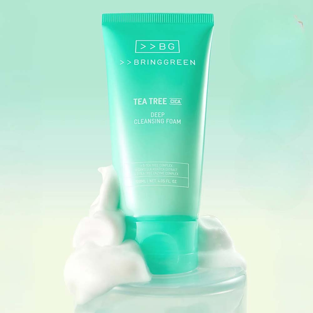 BRINGGREEN TEA TREE CICA DEEP CLEANSING FOAM 120ML