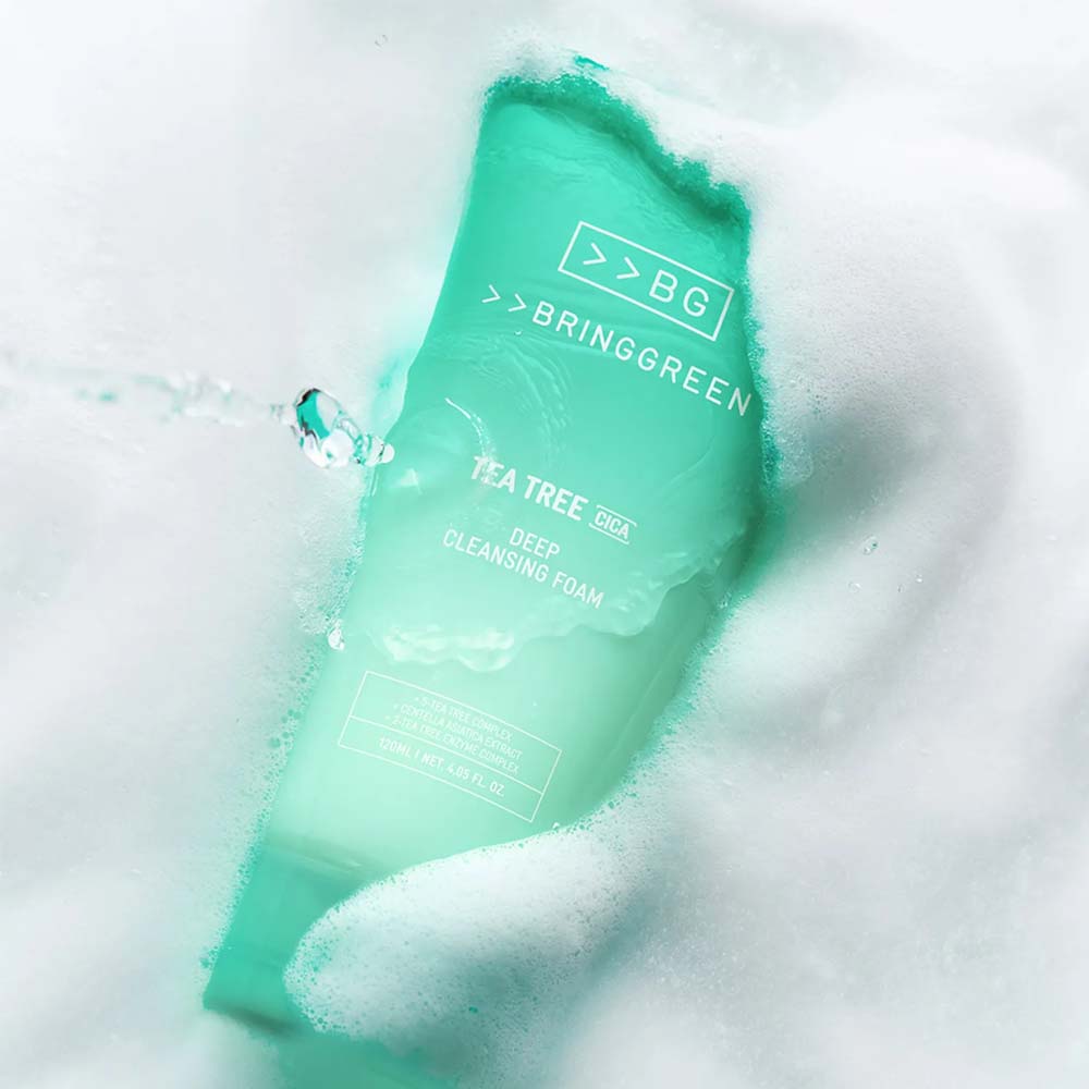 BRINGGREEN TEA TREE CICA DEEP CLEANSING FOAM 120ML