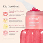 medicube Collagen Jelly Cream 110ml - Niacinamide & Freeze-Dried Hydrolyzed Collagen - Boosts skin's barrier hydration and gives 24h Glow & Lifted Look - No artificial color, Korean skincare