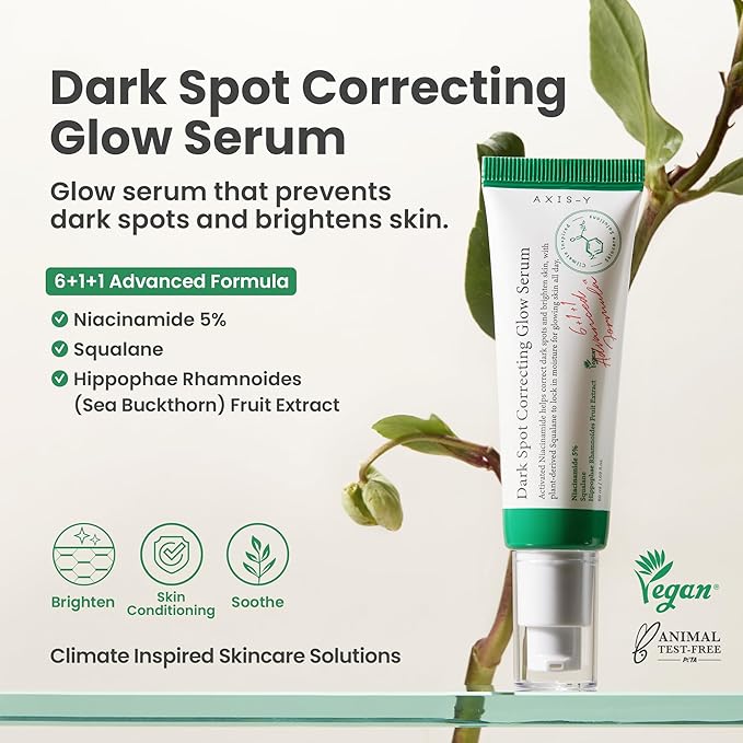 AXIS-Y Dark Spot Correcting Glow Serum 50ml / 1.69 fl. oz | Brightening Serum | Korean Skincare, Dark Spot Treatment, Hyperpigmentation Treatment