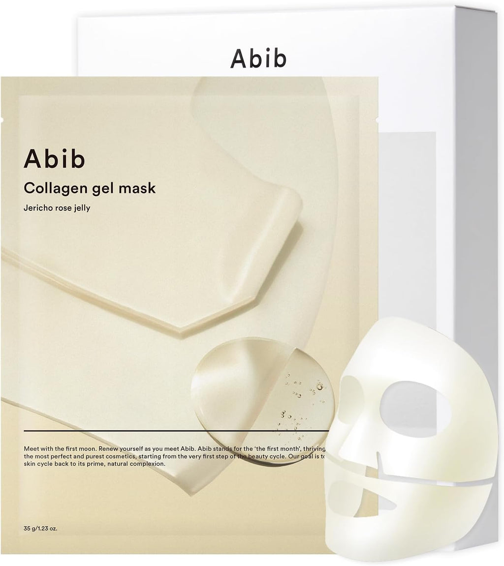 Abib Collagen Gel Mask Jericho Rose Jelly – Hydrating & Firming Hydrogel Sheet Mask (10 Sheets)