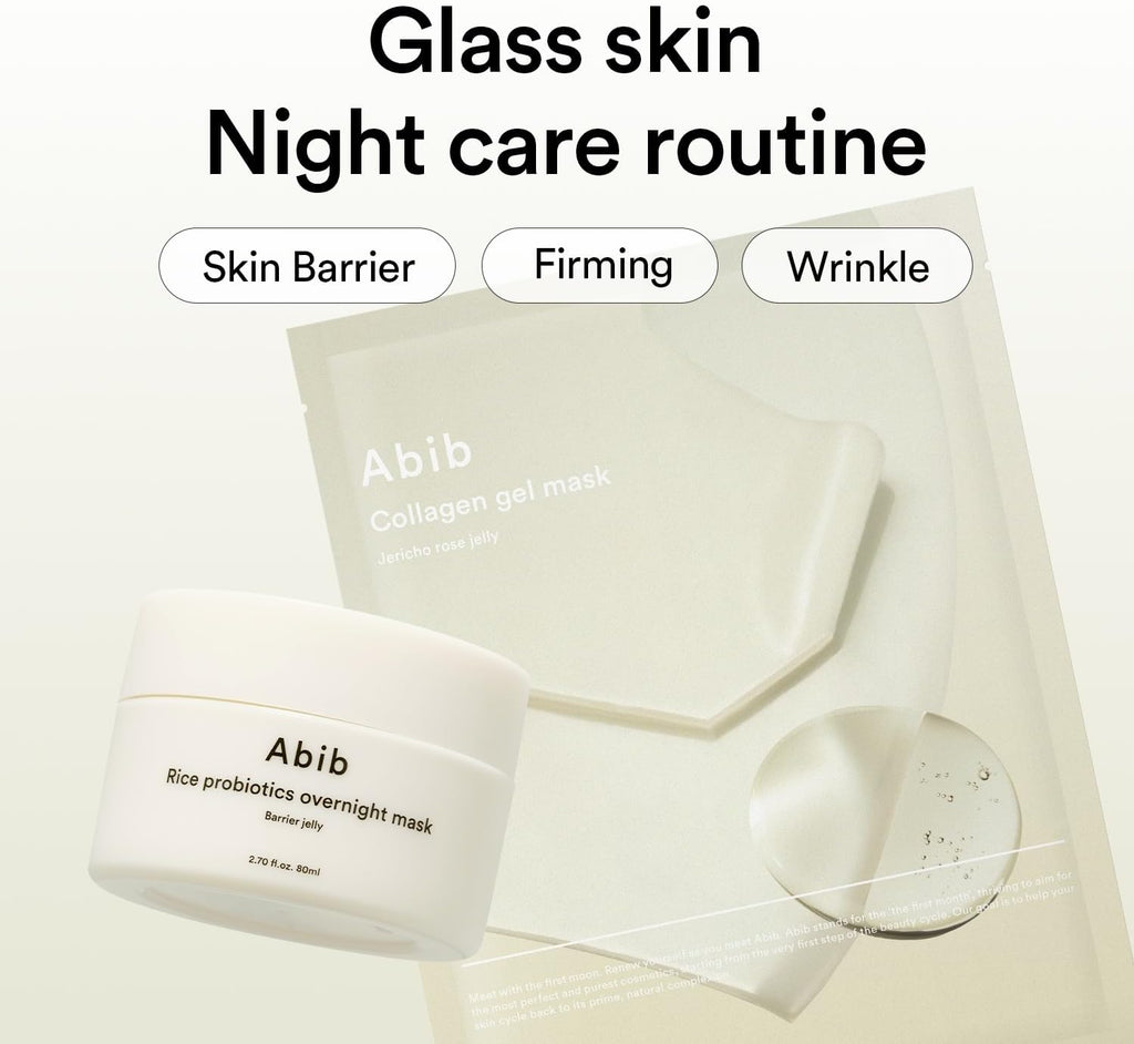 Abib Collagen Gel Mask Jericho Rose Jelly – Hydrating & Firming Hydrogel Sheet Mask (10 Sheets)