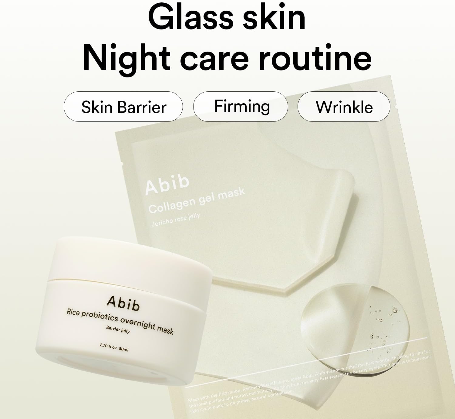 Abib Collagen Gel Mask Jericho Rose Jelly – Hydrating & Firming Hydrogel Sheet Mask (10 Sheets)