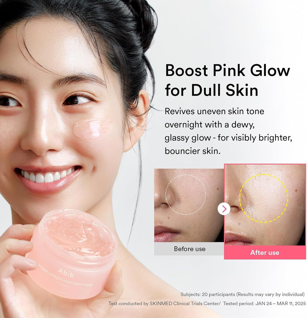 Abib PDRN Collagen Overnight Mask Firming Jelly 2.7 fl oz | Vegan Sleeping Mask for Firming & Glow \Sleeping Cream Mask Moisturizer for Glass Skin