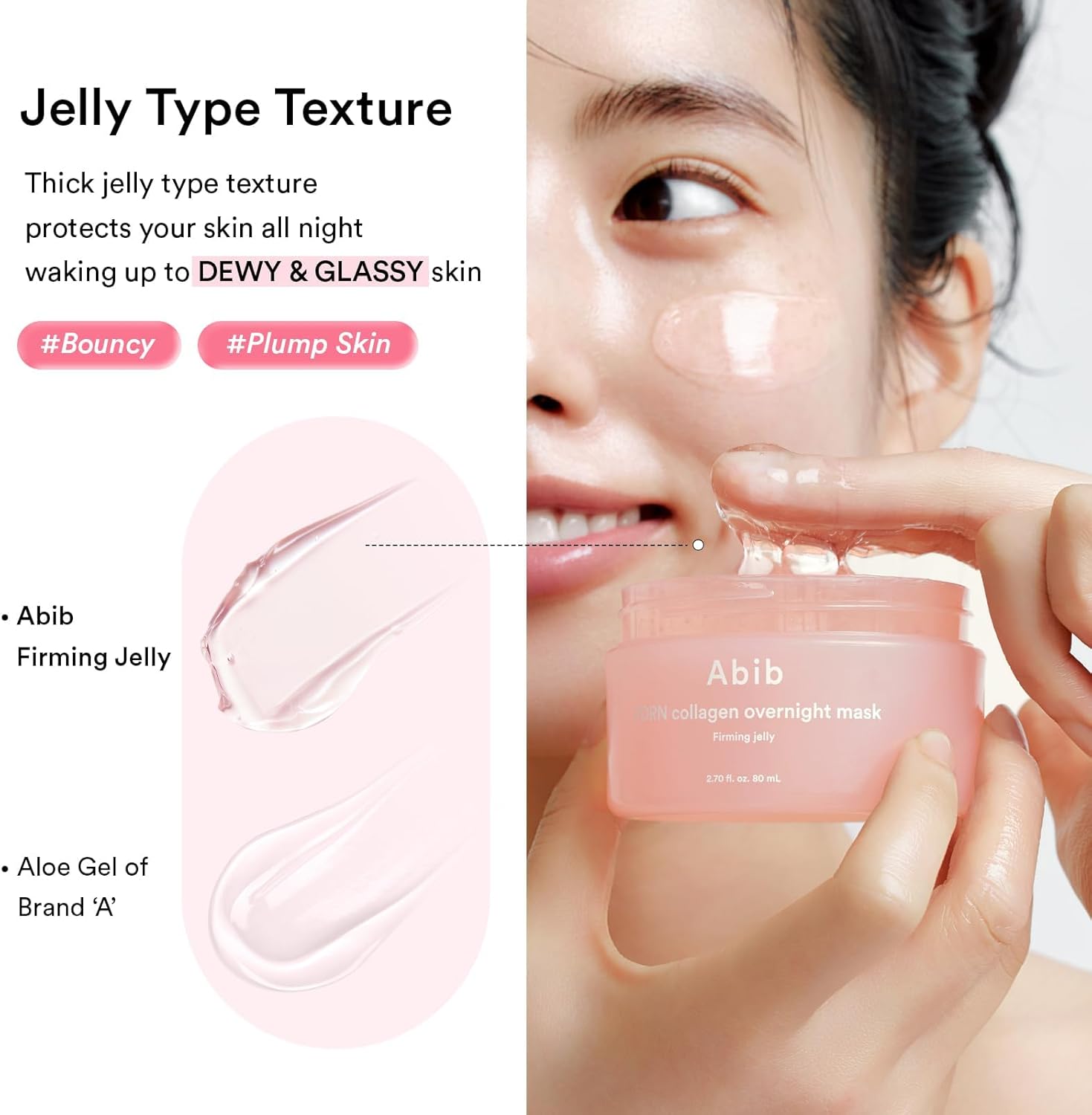Abib PDRN Collagen Overnight Mask Firming Jelly 2.7 fl oz | Vegan Sleeping Mask for Firming & Glow \Sleeping Cream Mask Moisturizer for Glass Skin