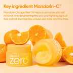 BANILA CO Clean It Zero Brightening Mandarin-C Cleansing Balm – Vitamin C Makeup Remover (100ml)