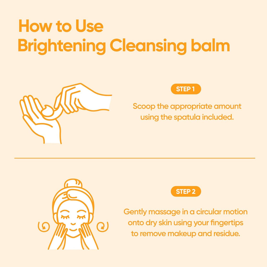 BANILA CO Clean It Zero Brightening Mandarin-C Cleansing Balm – Vitamin C Makeup Remover (100ml)