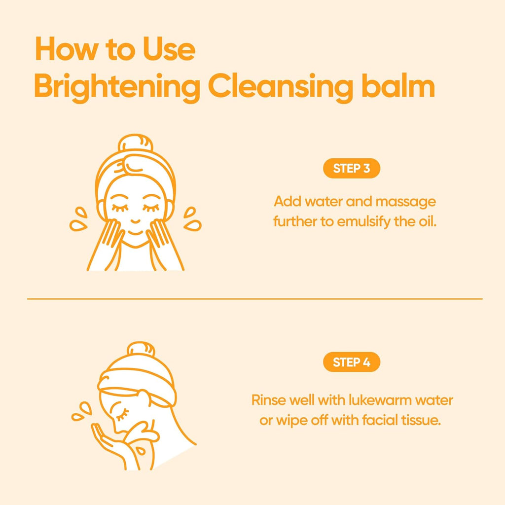 BANILA CO Clean It Zero Brightening Mandarin-C Cleansing Balm – Vitamin C Makeup Remover (100ml)