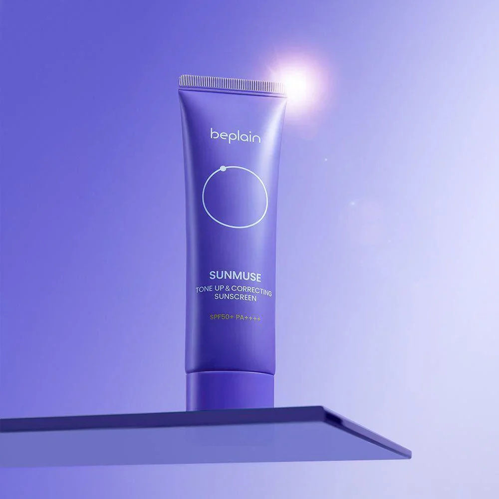 Beplain Sunmuse Tone-Up & Correcting Sunscreen SPF 50+ PA++++ 50ml | Brightening Daily UV Protection