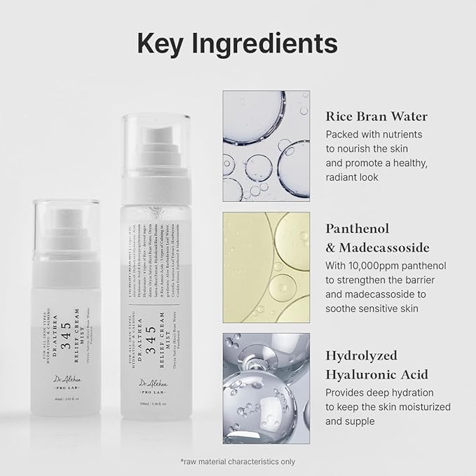 DR.ALTHEA 345 Relief Cream Mist 60ml | Hydrating & Soothing Korean Facial Mist