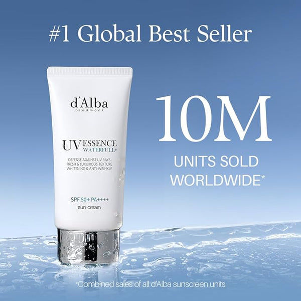 d’Alba Piedmont UV Essence Sunscreen 50ml SPF50+ PA++++ | White Truffle Korean Sun Cream for Face