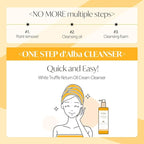 d'Alba Piedmont White Truffle Return Oil Cream Cleanser 65ml | Easy One Step Cleanser For Sebum & Makeup Removal