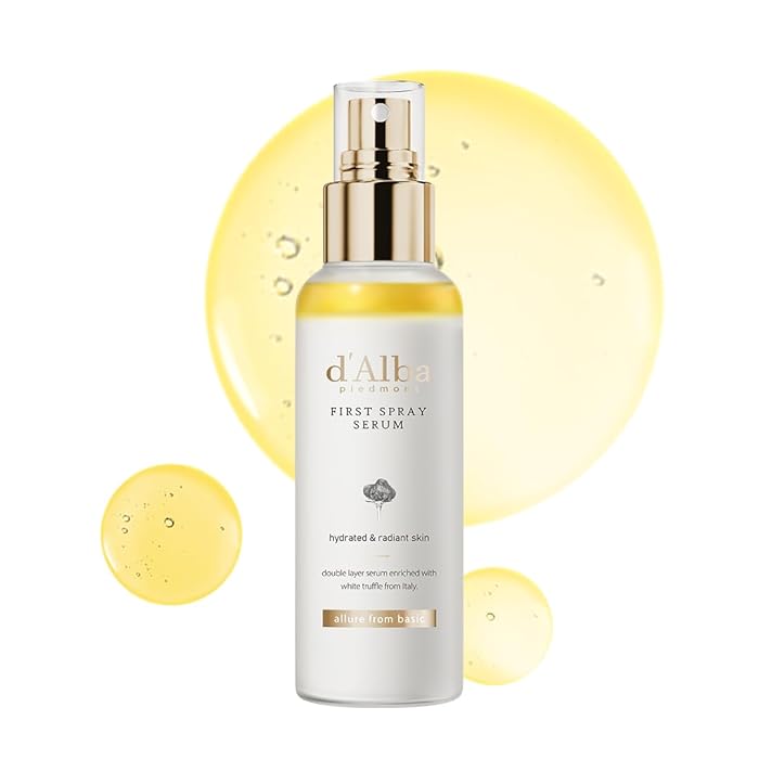 d'Alba Piedmont First Spray Serum 100ml Hydrates & Nourishes Skin | Light-weight Face Moisturizer, Glow Serum For Radiant Skin, Non Comedogenic, All In One Mist, Korean Skin Care