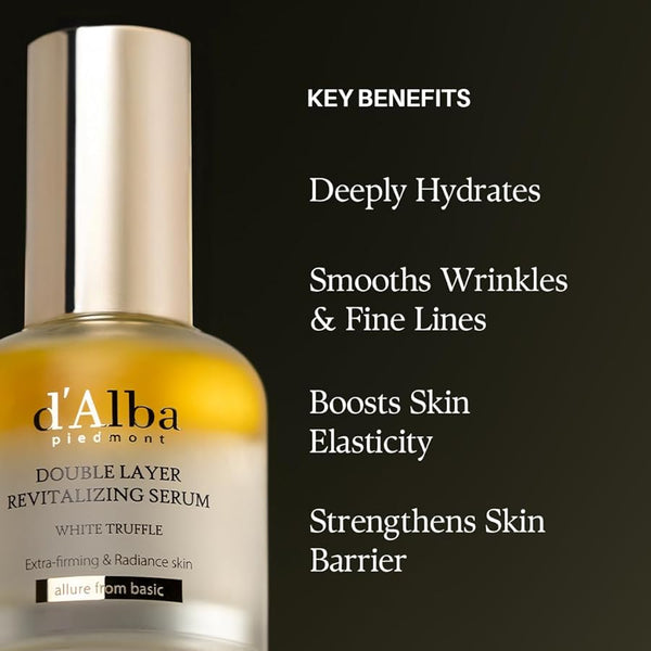 D'alba Piedmont Italian White Truffle Double Layer Revitalizing Serum 50ml
