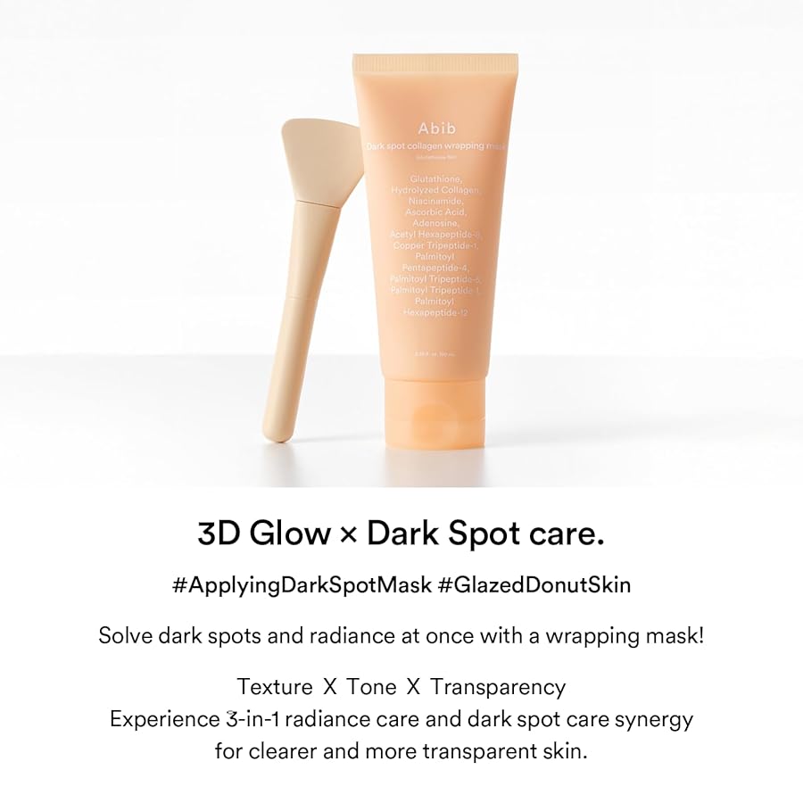 Abib Dark Spot Wrapping Mask – Glutathione Brightening Peel-Off Mask (100ml) Niacinamide & Vitamin C, Cream To Film