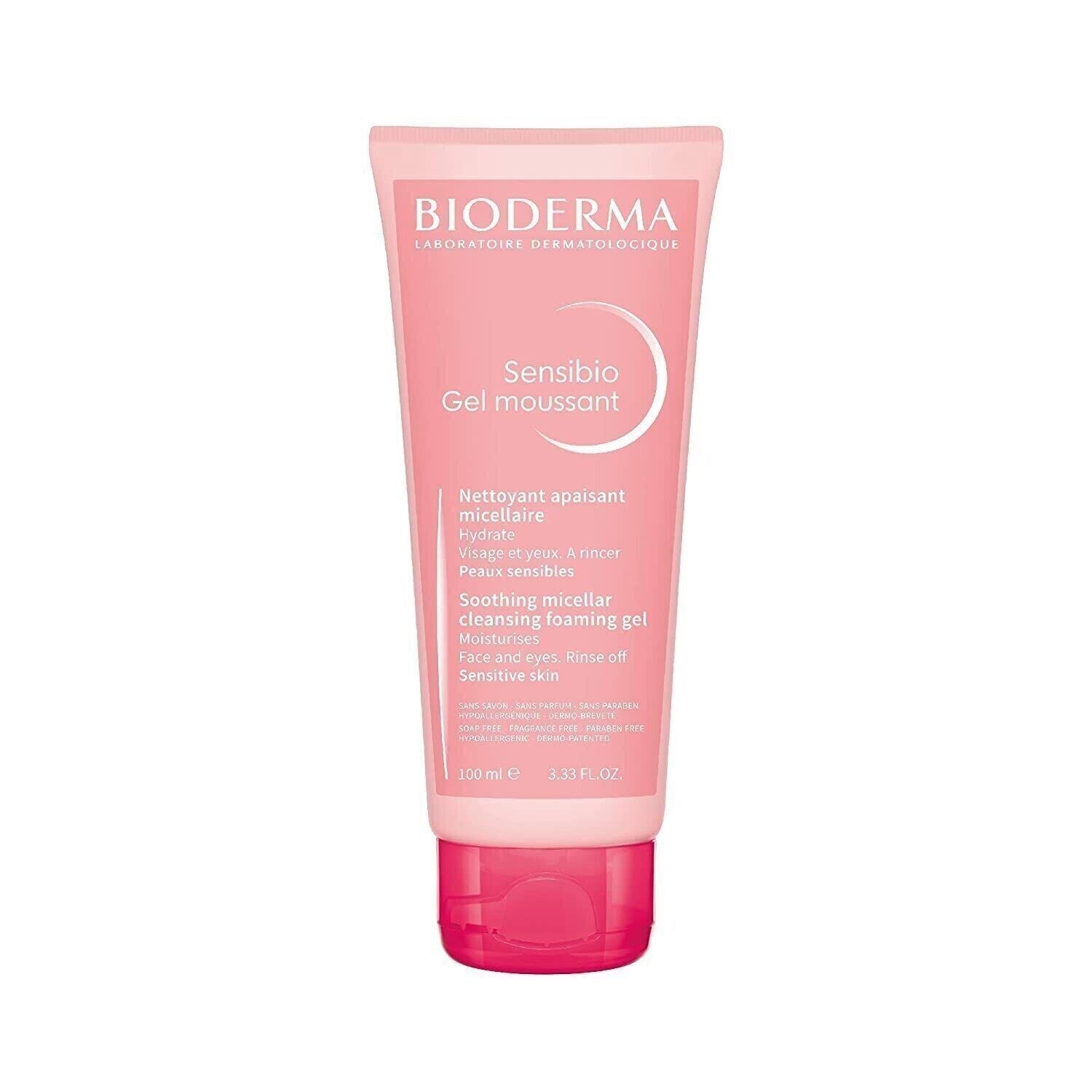 Bioderma Sensibio Gel Moussant 100ml Soothing Micellar Cleansing Foaming Gel