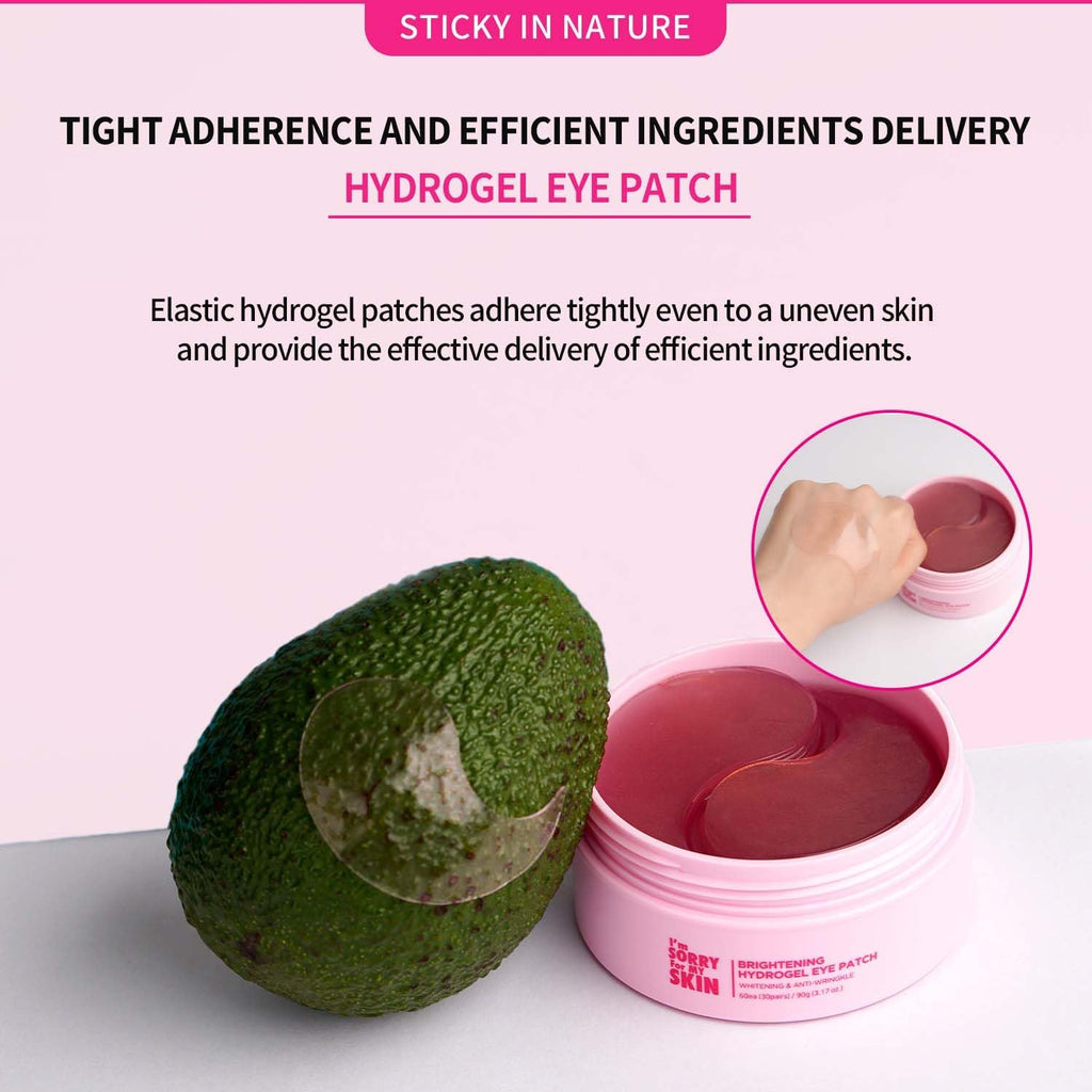I'm Sorry For My Skin Hydrogel Eye Patch – Collagen Under Eye Patches for Dark Circles & Wrinkles (60 Pads)