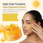 Medicube Capsule Cream With Kojic Acid & Turmeric For Uneven Skin Tone Tone Renewal & Radiance Care For Troubled Skin Turmeric, Kojic, Vitamin C Korean Skincare, 1.86 Oz
