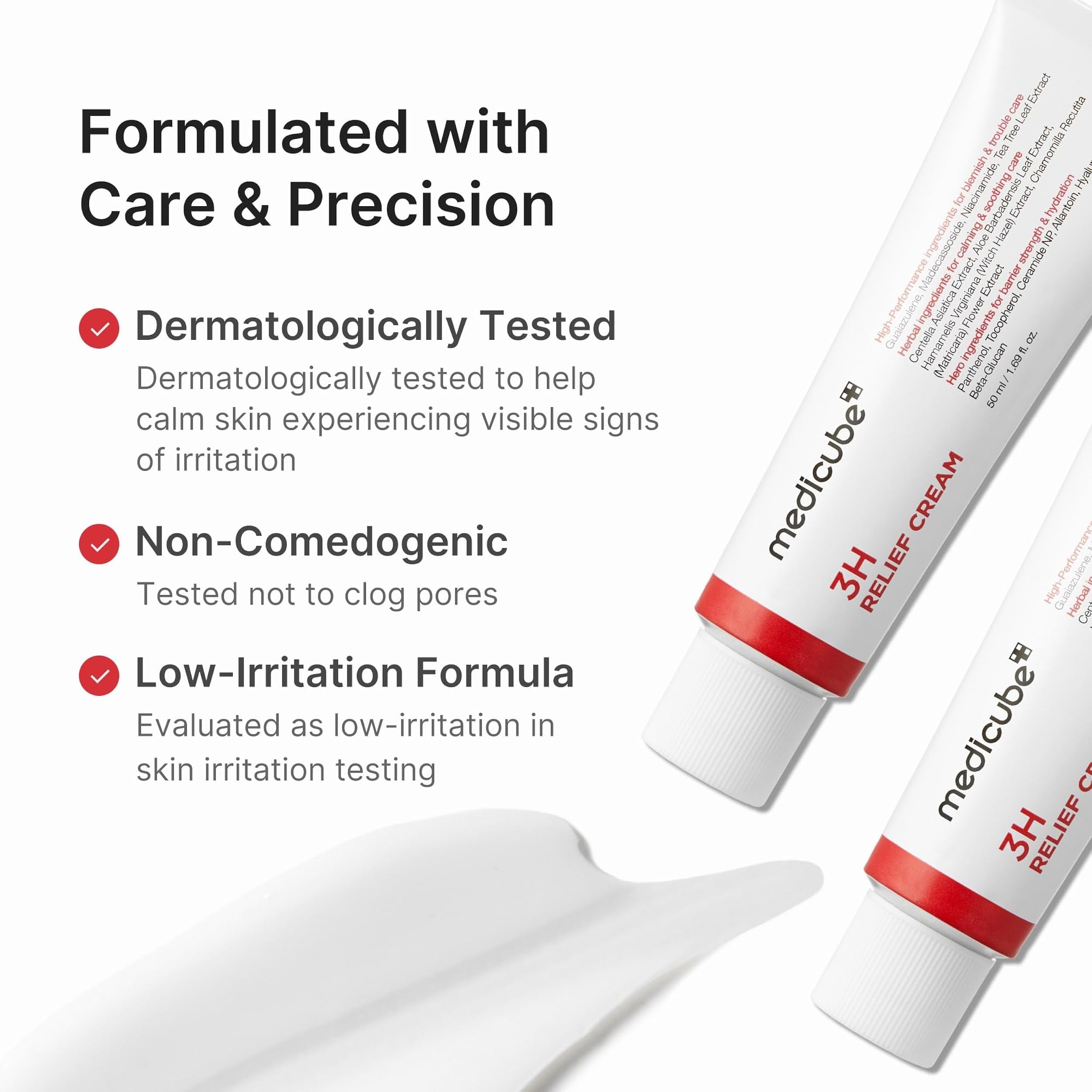 Medicube 3H Daily Relief Cream | Hydrating & Soothing Moisturizer with Ceramides & Centella 50ml