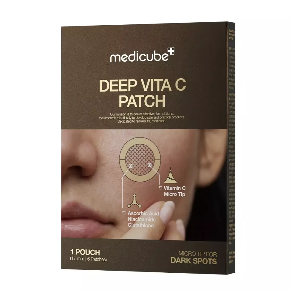 Medicube Deep Vita C Patch – Vitamin C Micro Tip Patches for Dark Spots, Brightening & Skin Tone Correction (6 Patches)