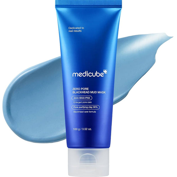 Medicube Zero Pore Blackhead Mud Facial Mask – Pore Tightening Clay Mask with AHA, BHA, PHA | 3-Min Treatment Korean Face Mask