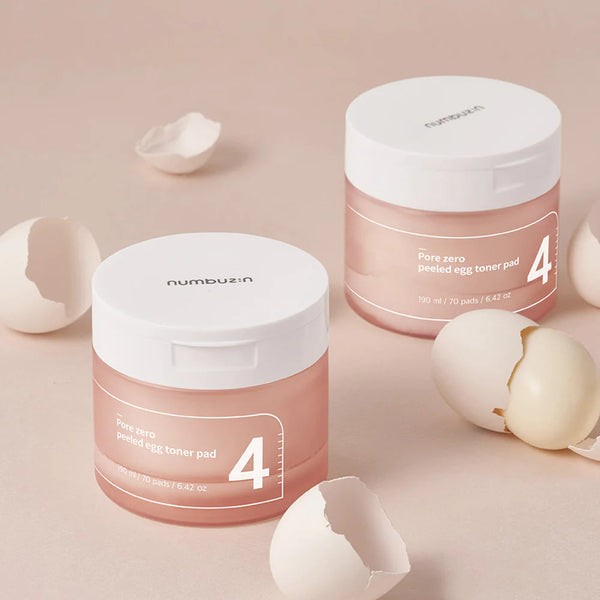 Numbuzin No.4 Pore Zero Peeled Egg Toner Pad 190ml (70 pads)