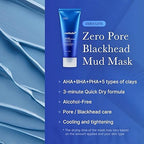 Medicube Zero Pore Blackhead Mud Facial Mask – Pore Tightening Clay Mask with AHA, BHA, PHA | 3-Min Treatment Korean Face Mask