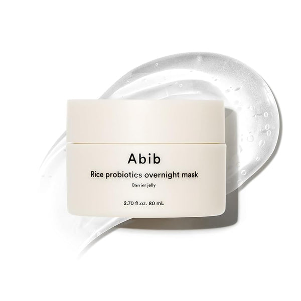Abib Rice Probiotics Overnight Mask Barrier Jelly 80ml Sleeping Mask. Sleeping Mask For Glass Skin Moisturizing & Slugging Cream