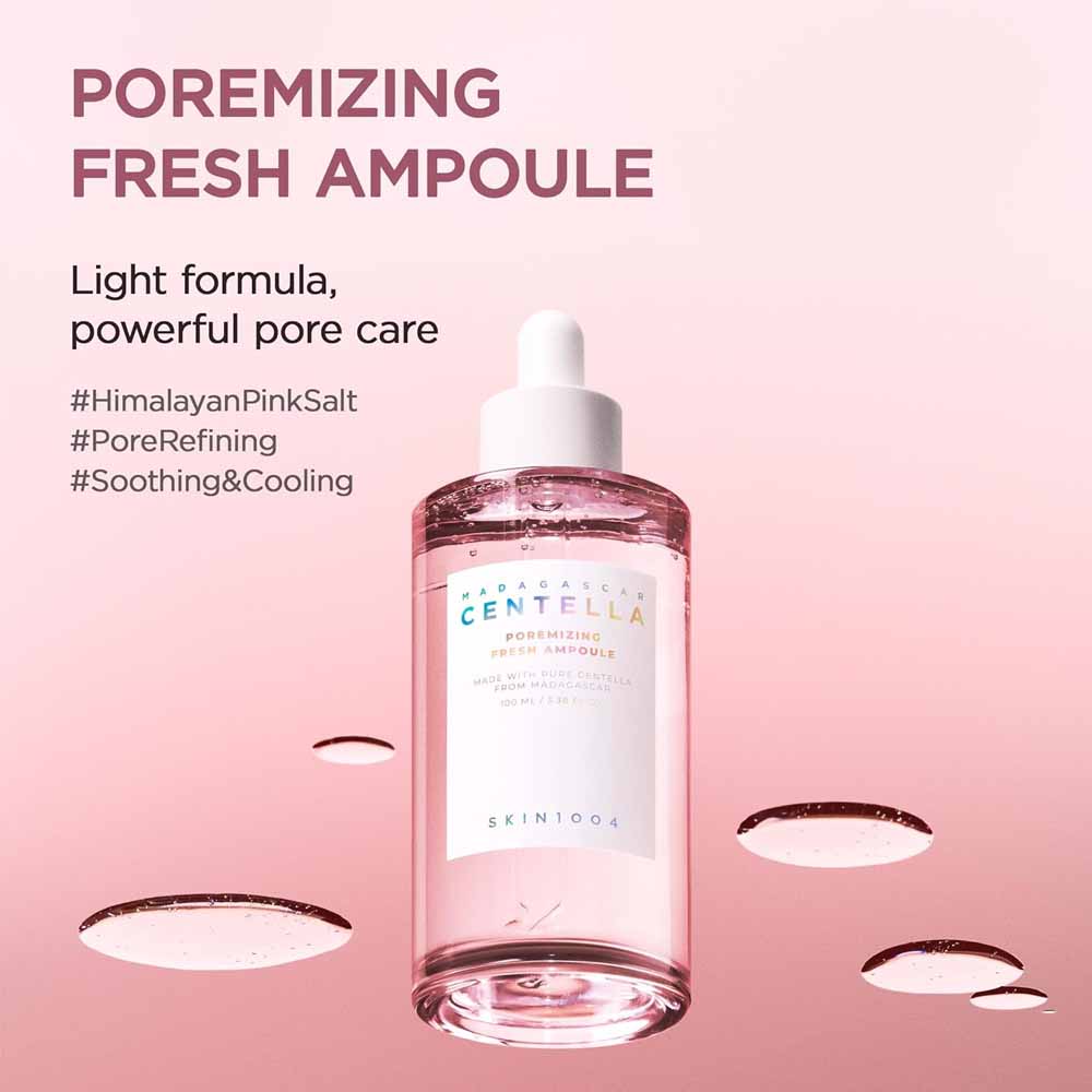 SKIN1004 Madagascar Centella Poremizing Fresh Ampoule 100ml | Lightweight Pore Care Serum for Oily Skin