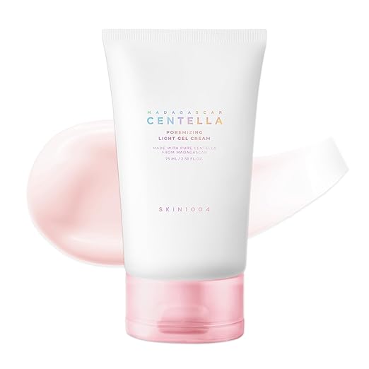 SKIN1004 Madagascar Centella Poremizing Light Gel Cream 75ml | Oil-Control Hydrating Moisturizer for Oily Skin