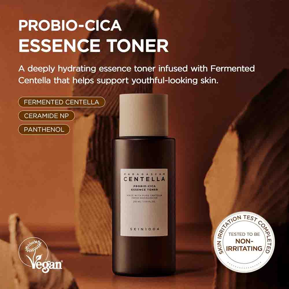 SKIN1004 Madagascar Centella Probio-Cica Essence Toner 210ml | Hydrating Barrier Support Toner