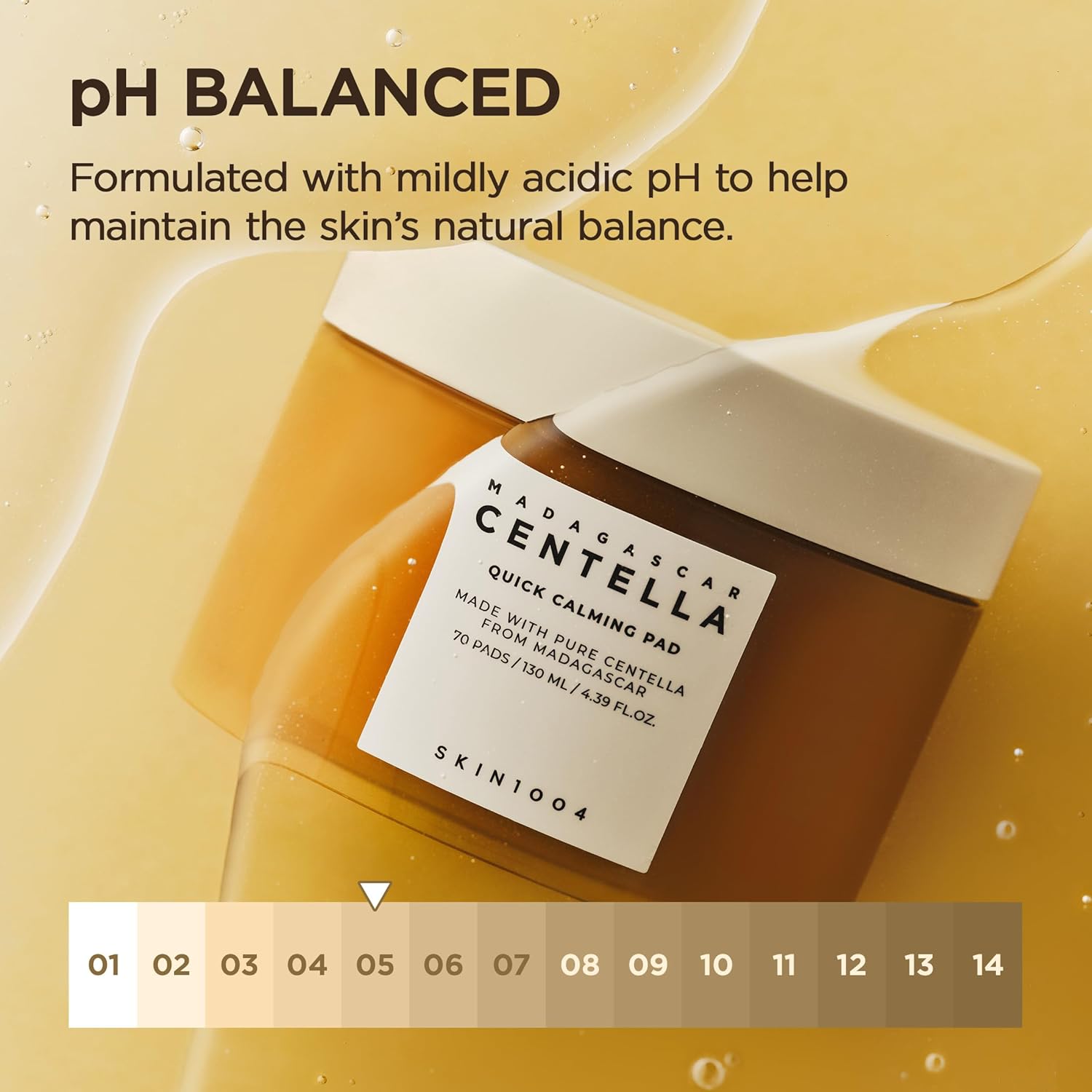SKIN1004 Madagascar Centella Quick Calming Pad 130ml | Soothing Toner Pads for Sensitive Skin