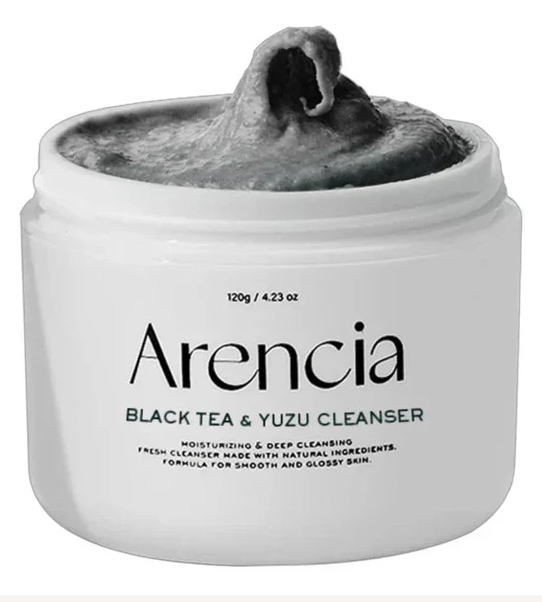 Arencia Black Tea & Yuzu Rice Mochi Cleanser 120g