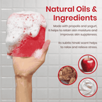 Mom’s Bath Recipe Body Peeling Pad Strong (8 Sheets) – All-in-One Bubble Body Wash & Exfoliating Scrub with Kelp & Biotics
