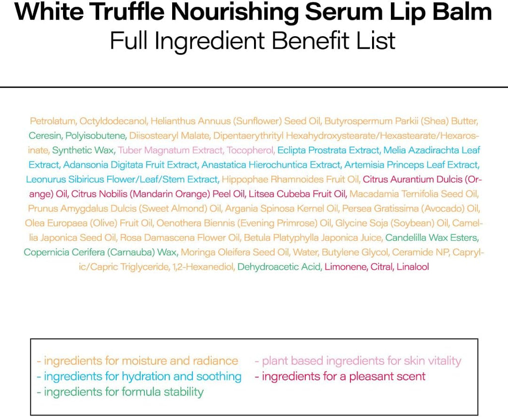d’Alba White Truffle Nourishing Serum Lip Butter – Vegan Hydrating Lip Care with Vitamin E for Soft, Glowing Lips