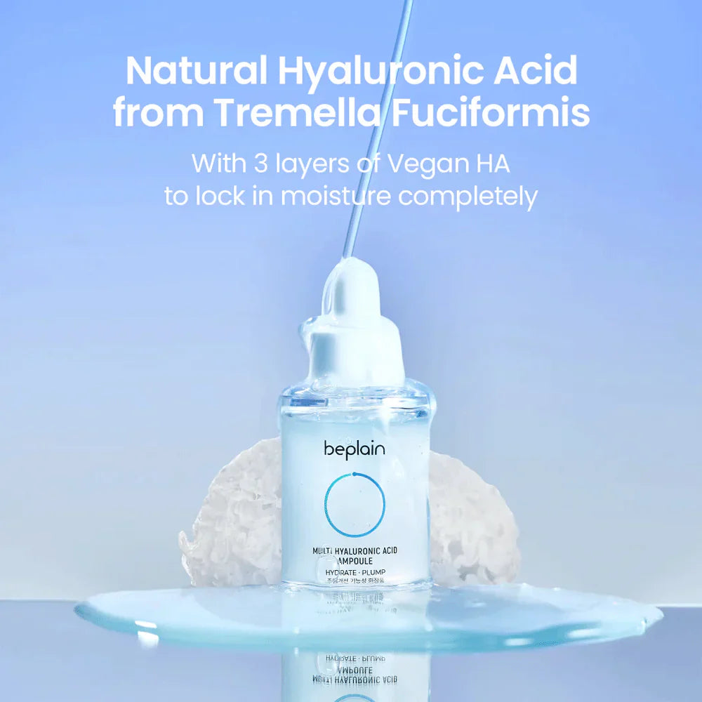 Beplain Multi Hyaluronic Acid Ampoule 30ml | Hydrating Serum for Dry & Dehydrated Skin