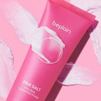 Beplain Pink Salt AHA BHA Cleansing Foam 120ml | Gentle Exfoliating Pore Cleanser