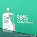 CeraVe Foaming Cleanser 473ml – Gentle Face Wash for Normal to Oily Skin
