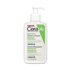 CeraVe Hydrating Cream-to-Foam Cleanser 236ml – Makeup Removing Face Wash for Normal to Dry Skin
