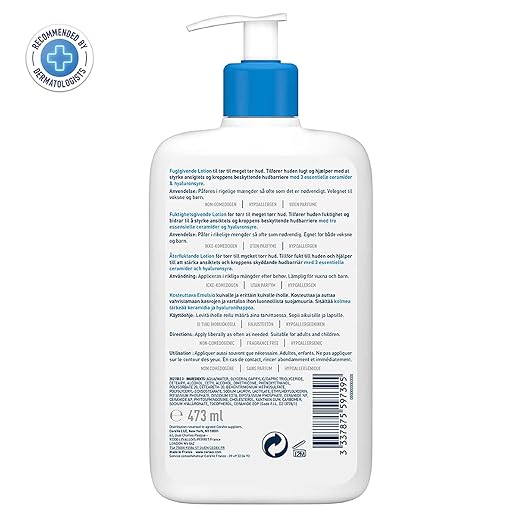 CeraVe Moisturising Lotion 473ml | Value Size Daily Hydration for Dry & Sensitive Skin