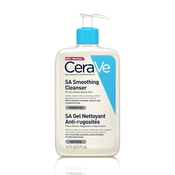 CeraVe SA Smoothing Cleanser 473ml | Salicylic Acid Cleanser for Rough & Bumpy Skin