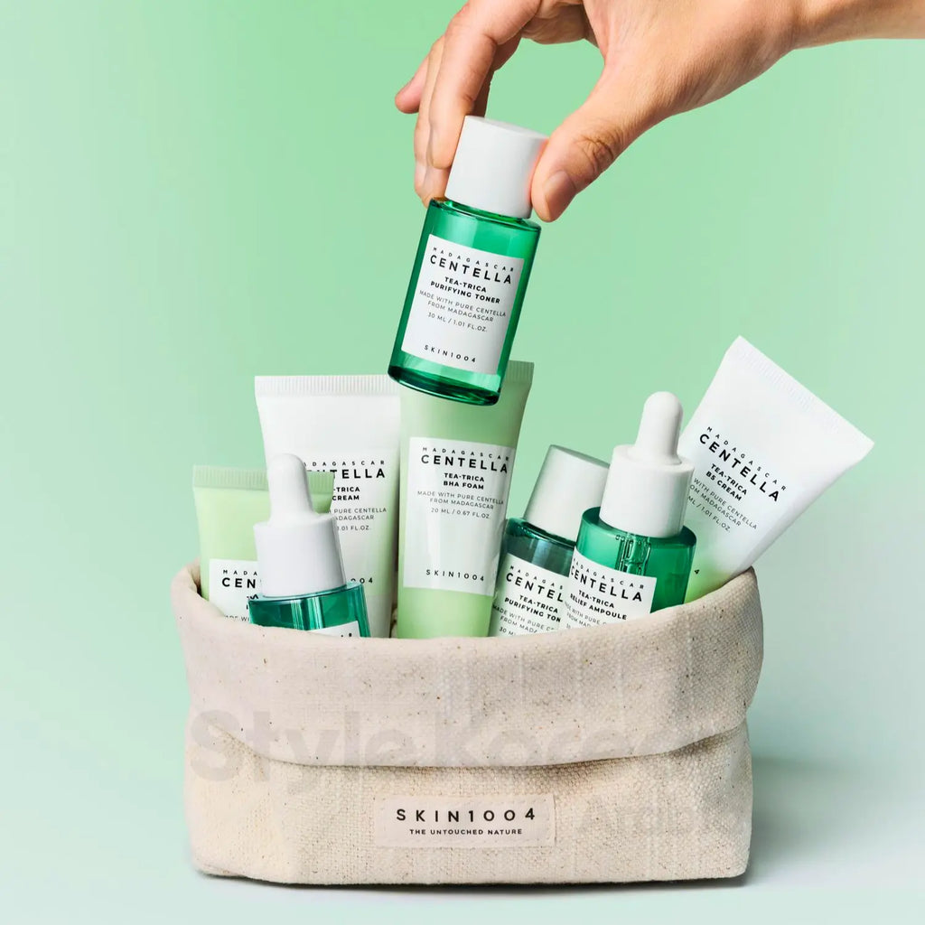 SKIN1004 Madagascar Centella Tea-Trica Travel Kit | Acne-Prone & Oil-Control Skincare Routine Set