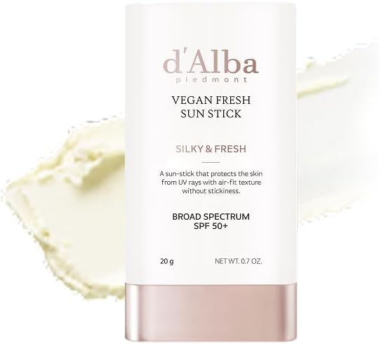 d'Alba Air Fit Fresh Sun Stick for Face & Body, Lightweight  SPF50+ Protection for All Skin Types, Easy and Hygienic Application