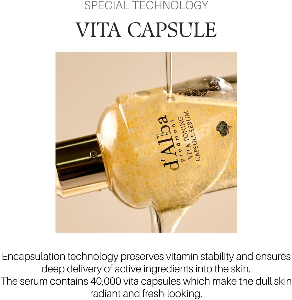 d'Alba White Truffle Oil Capsule Serum – Brightening & Anti-Aging Vitamin Serum (100ml)