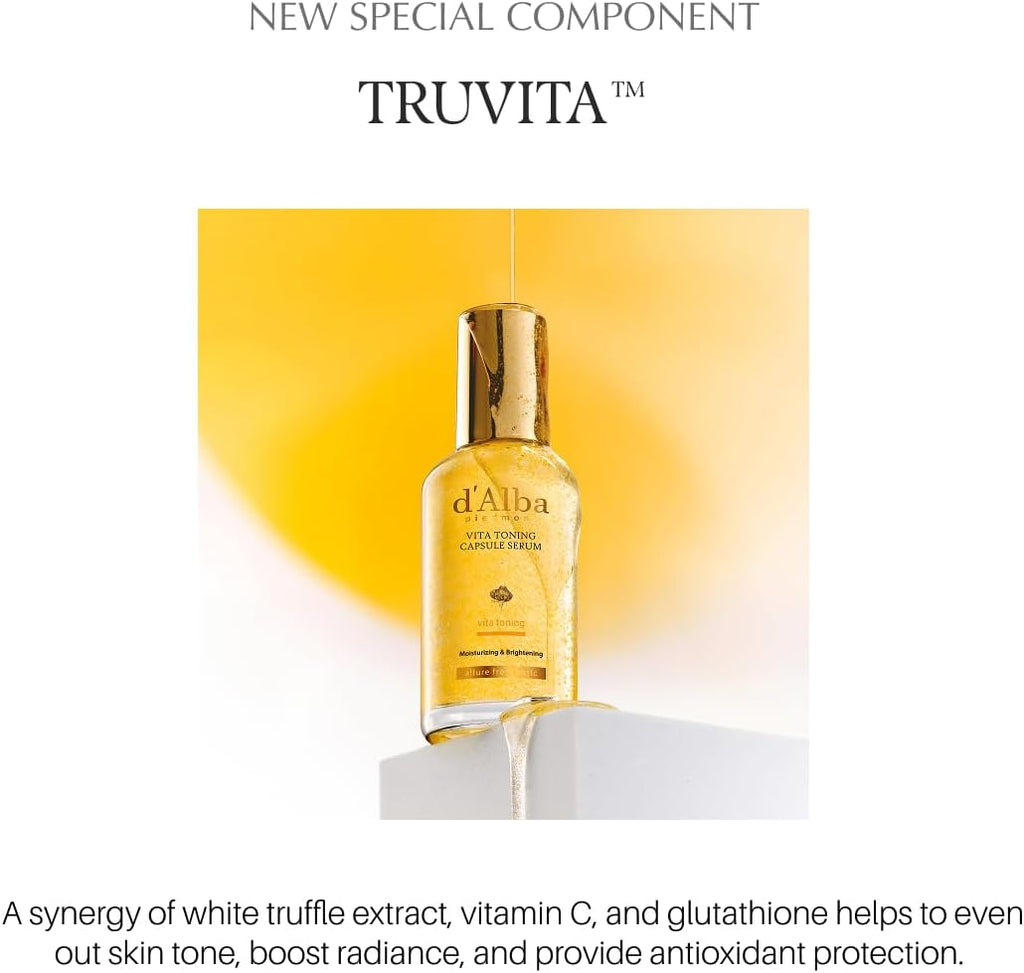 d'Alba White Truffle Oil Capsule Serum – Brightening & Anti-Aging Vitamin Serum (100ml)