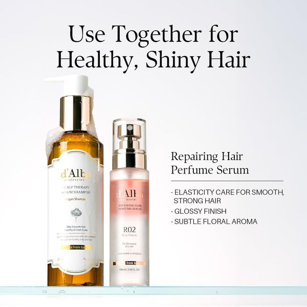 d'Alba Scalp Therapy Serum Shampoo – Hair Fall Control & Repair Vegan Shampoo (275ml)