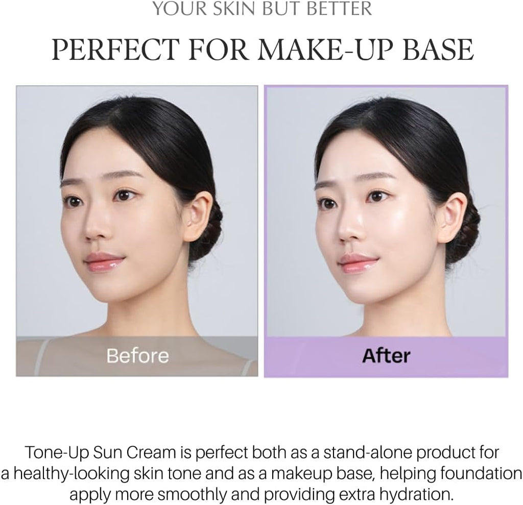 d'Alba Waterfull Tone-Up Sunscreen SPF50+ PA++++ – Brightening UV Protection & Makeup Base (50ml)